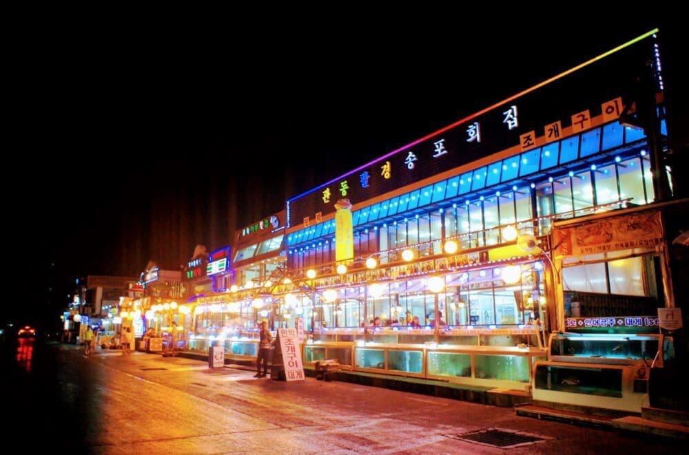 gyeongpo beach | seafood restaurants