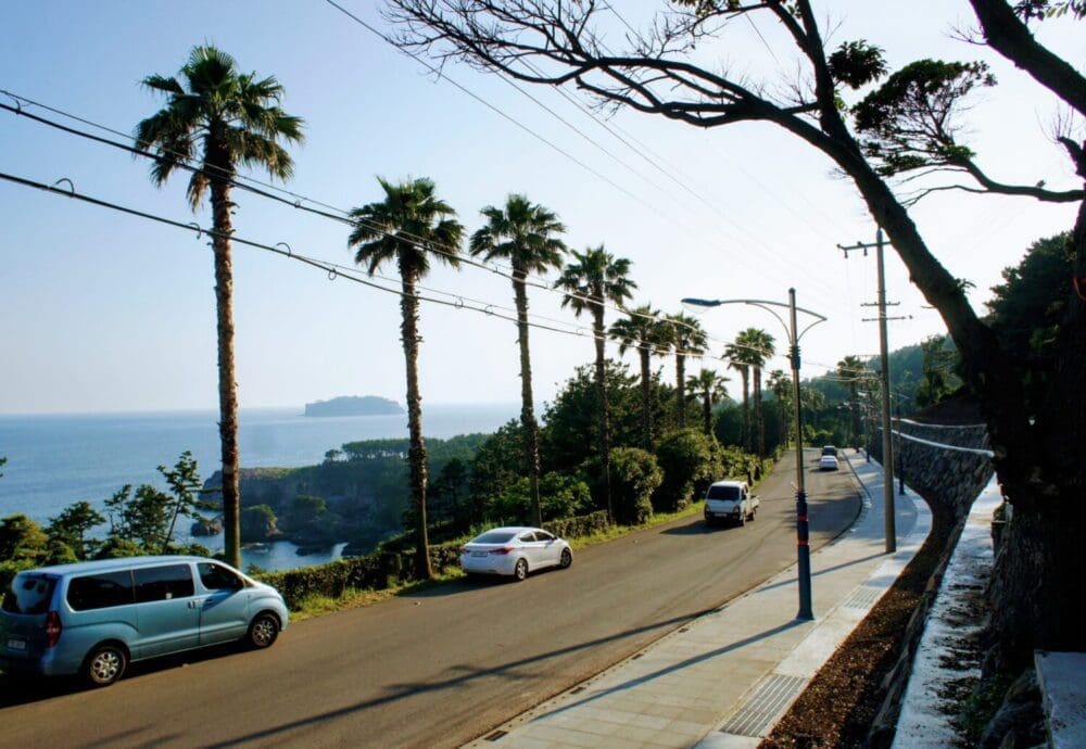 hamdeok beach | driving on jeju island