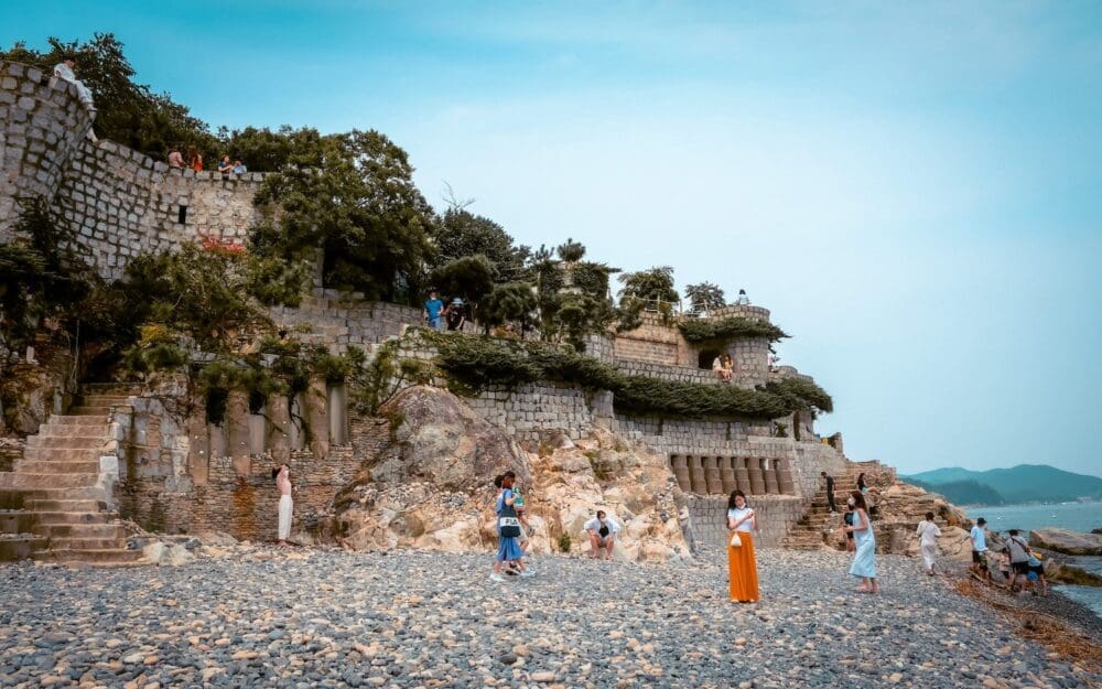 Korea in August 2026 | Weather + Best Festivals (15 Year Local's Guide) 12 Korea in August | Maemiseong with rocky beach and sea in front