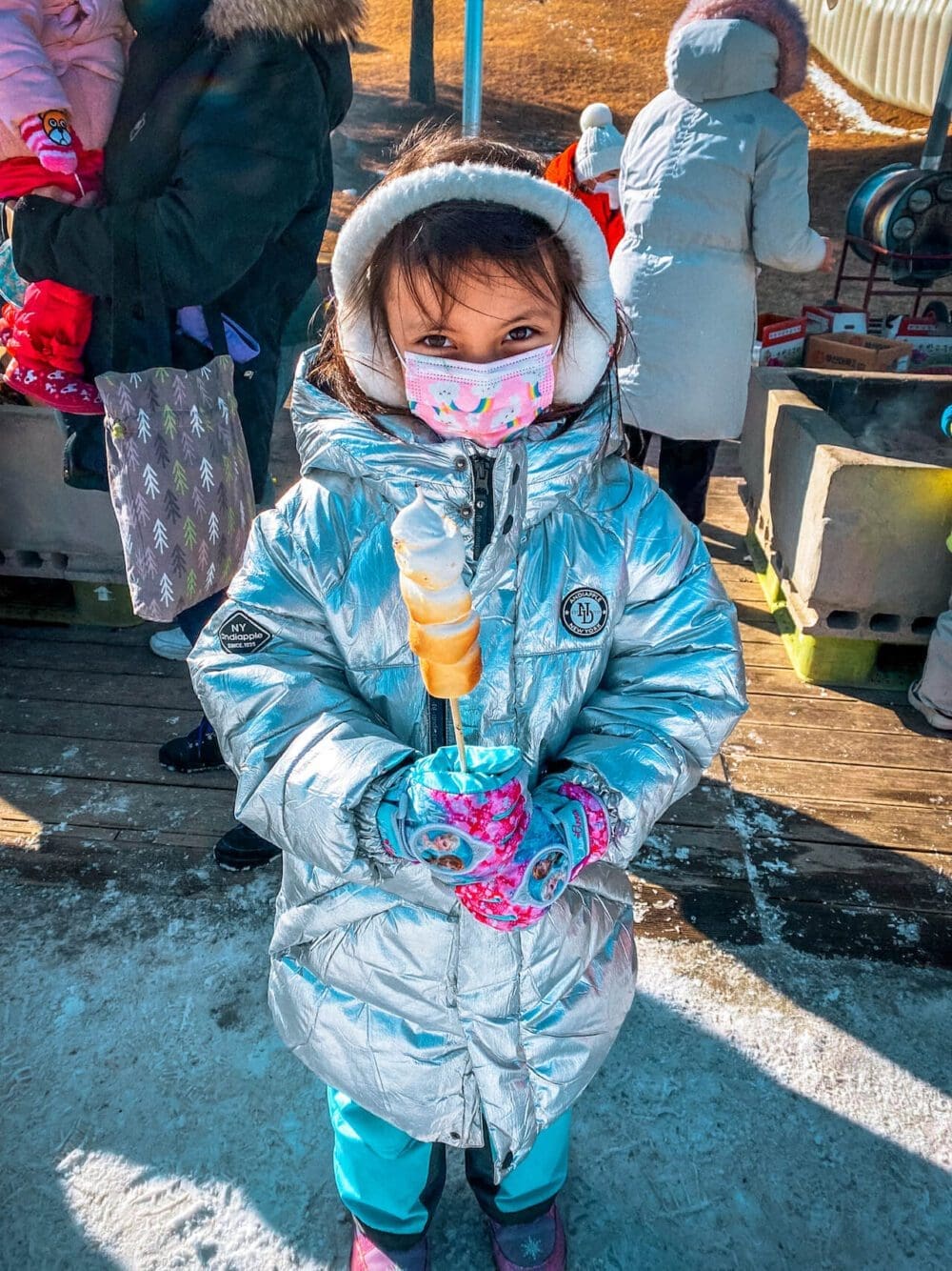 roasting marshmallows | Vivaldi Park Snowyland 