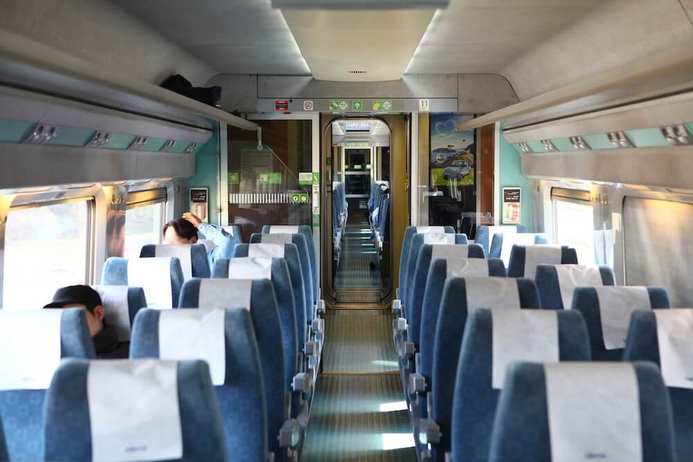 From Incheon Airport to Hongdae: A Quick & Easy Transit Guide (2026) 4 interior of the AREX Express train from Incheon Airport