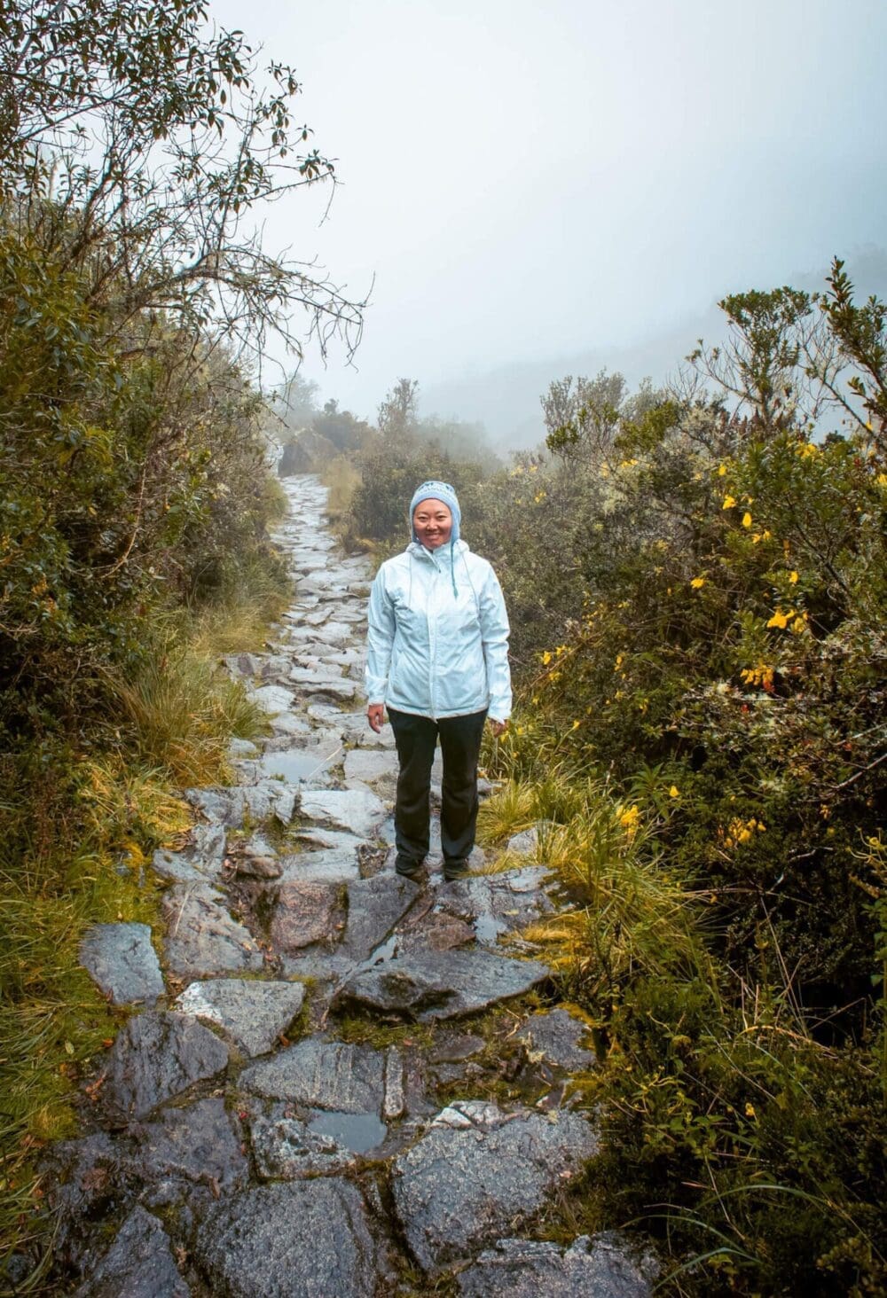 The Inca Trail Hike to Machu Picchu AKA "Dead Woman in the Pass at 4200 Metres" 13 hiking the inca trail in rainy season
